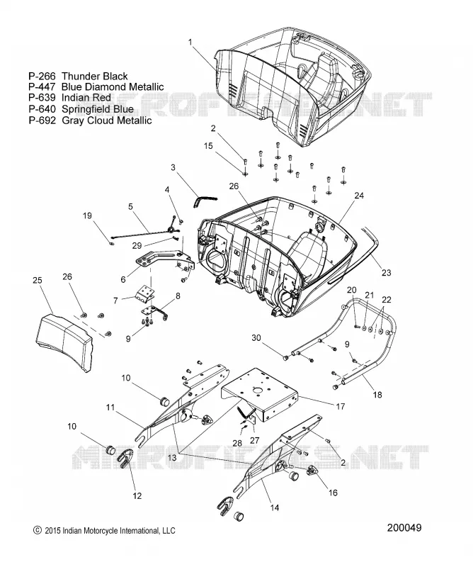 TRUNK BASE MOUNTING ASM.