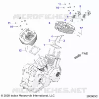 ENGINE, CYLINDER HEAD ASM.