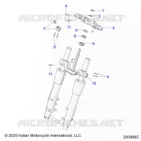 UPPER AND LOWER STEERING CLAMPS