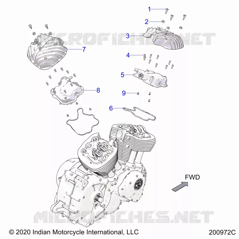 ENGINE, ROCKER COVERS