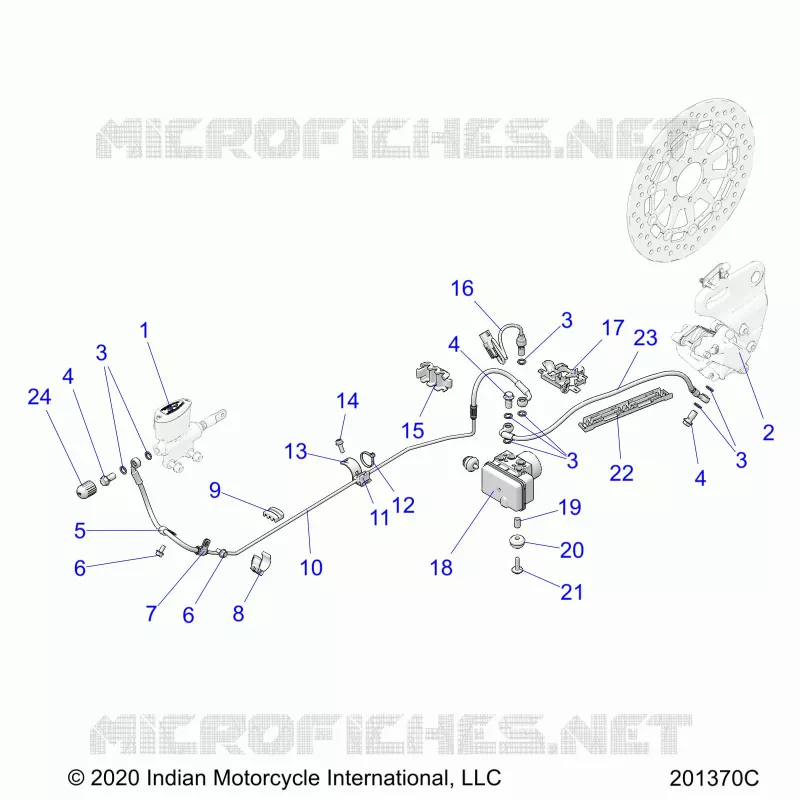 REAR BRAKE ASM., W/ABS