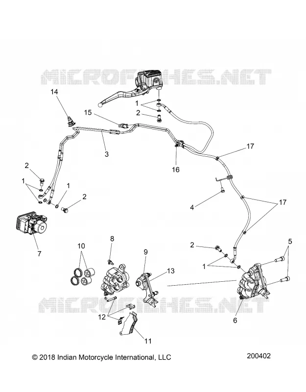 BRAKES, FRONT ASM., W/ABS