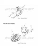 BRAKES, FRONT &amp; REAR BRAKE CALIPERS