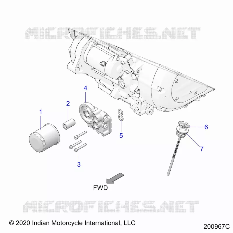 OIL FILTER/ADAPTOR, AND DIPSTICK