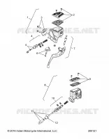 BRAKES, MASTER CYL., FRONT AND REAR