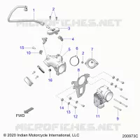 FUEL SYSTEM, FUEL CLAM SHELL/THROTTLE BODY