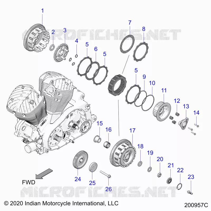 DRIVE TRAIN, CLUTCH AND PRIMARY DRIVE