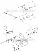 DRIVE TRAIN, GEAR SHIFTER ASSEMBLY