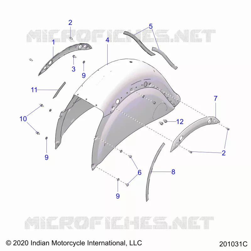 BODYWORK - REAR FENDER