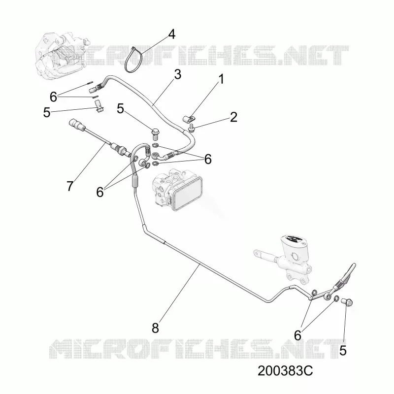 BRAKES, BRAKE LINE, REAR, ABS