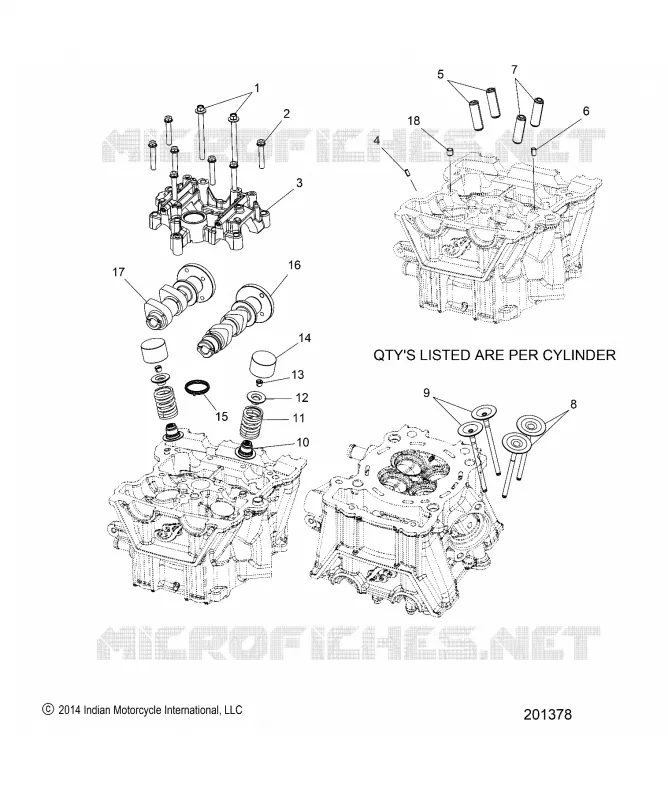 ENGINE, CYLINDER HEAD ASM.
