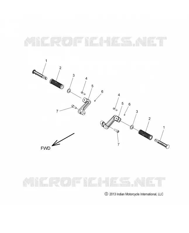 CHASSIS, FOOTPEG, PASSENGER