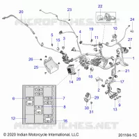 ELECTRICAL, WIRE HARNESS - N22RZR25 (201184