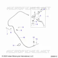 CONTROLS, CLUTCH LEVER AND CABLE