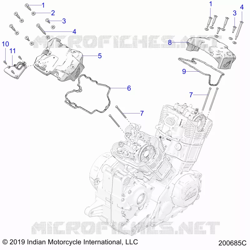 ENGINE, VALVE COVERS