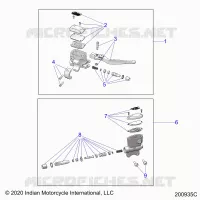 BRAKES, MASTER CYL., FRONT AND REAR