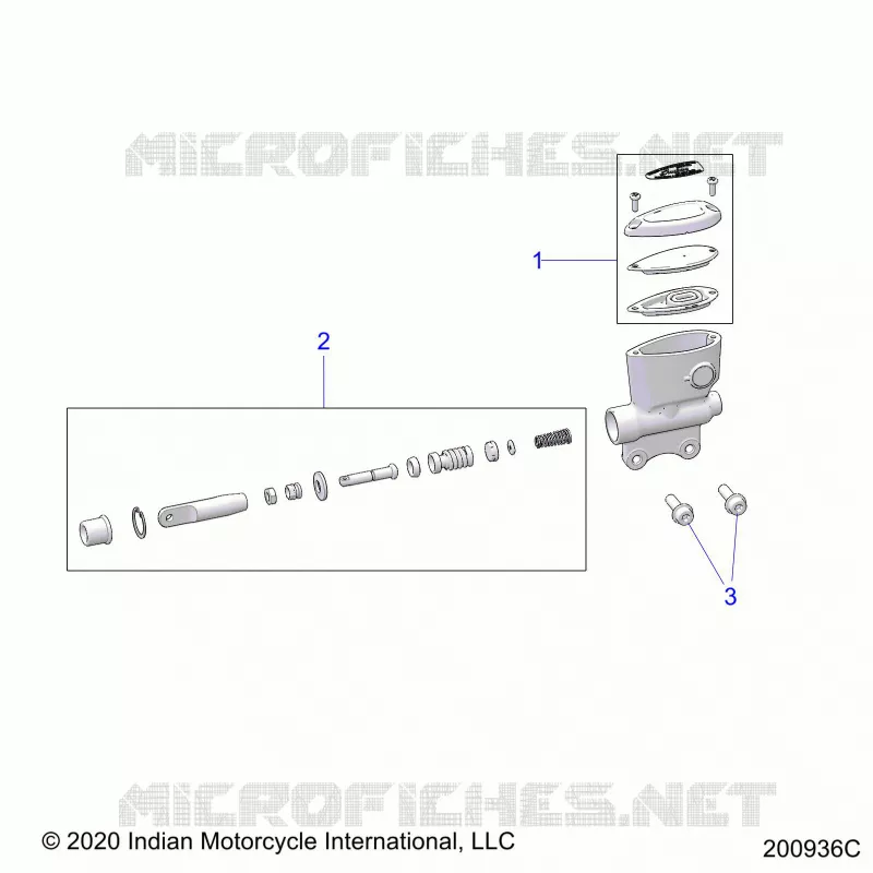 REAR BRAKE, MASTER CYLINDER