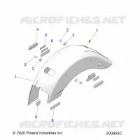 BODYWORK - REAR FENDER