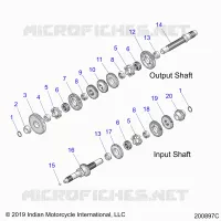 DRIVE TRAIN, INPUT/OUTPUT SHAFT ASM.