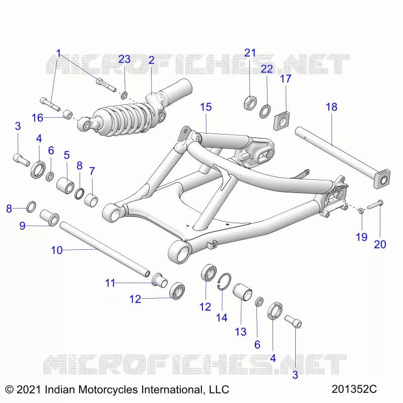 REAR SUSPENSION SWING ARM/SHOCK
