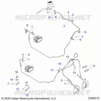 BRAKES, BRAKE LINE, FRONT, ABS