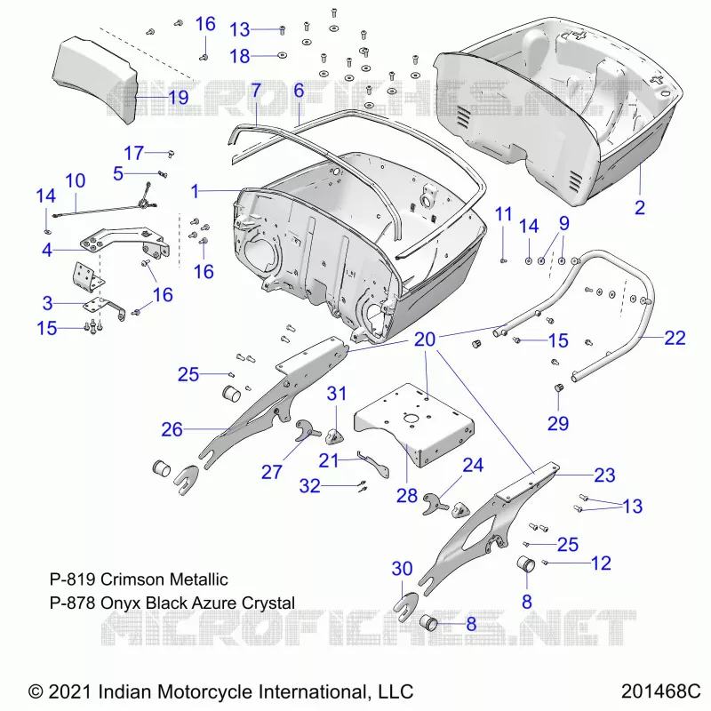 TRUNK BASE MOUNTING ASM.