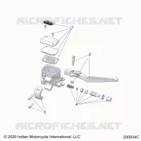 FRONT BRAKE, LEVER AND MASTER CYLINDER