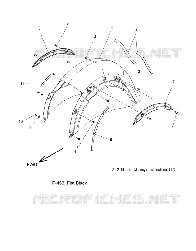 BODYWORK - REAR FENDER