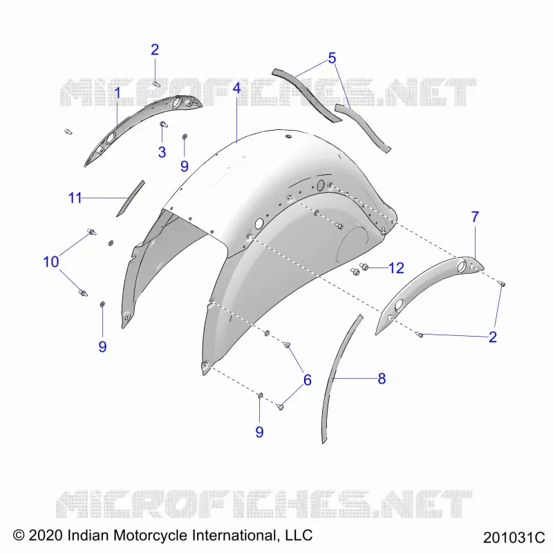 BODYWORK - REAR FENDER