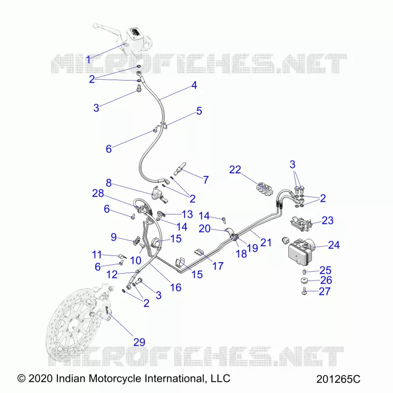 FRONT BRAKE ASM., W/ABS