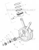 PISTONS AND CRANKSHAFT