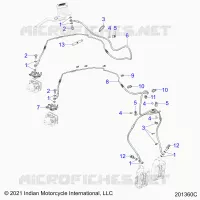 BRAKES, BRAKE LINE, FRONT, ABS