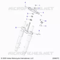 UPPER AND LOWER STEERING CLAMPS