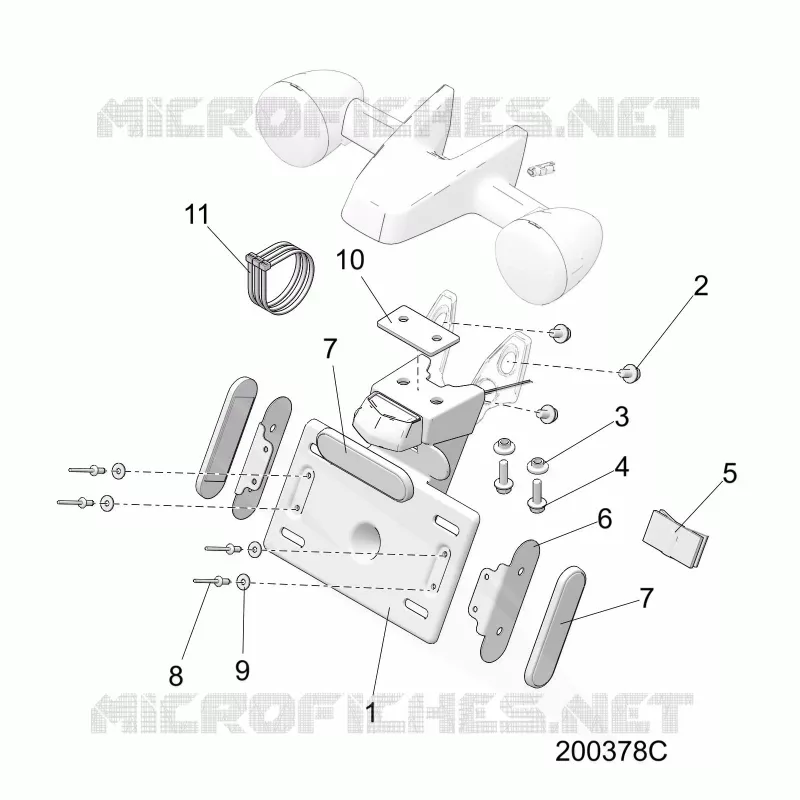LICENSE PLATE BRACKET