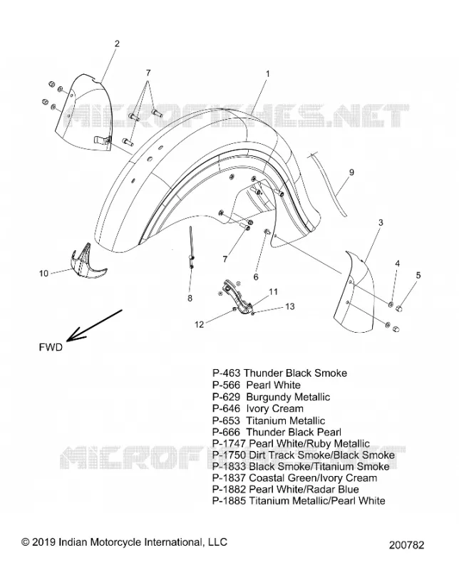 BODYWORK - FRONT FENDER