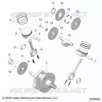 ENGINE, PISTON AND CRANKSHAFT