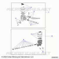 BRAKES, MASTER CYL., FRONT AND REAR