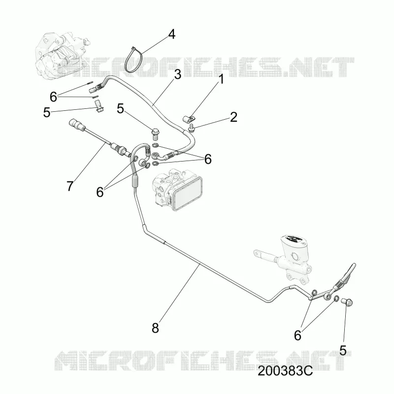 BRAKES, BRAKE LINE, REAR, ABS