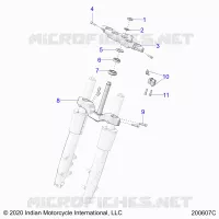 UPPER AND LOWER STEERING CLAMPS