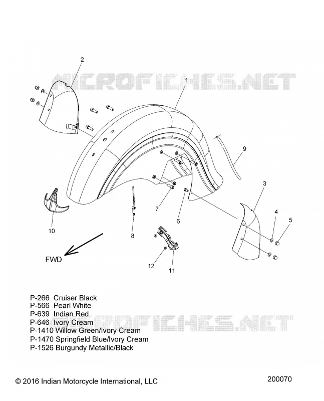 BODYWORK - FRONT FENDER