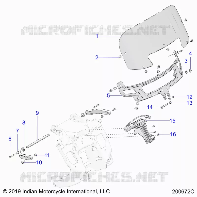 FAIRING ASM, WINDSHIELD