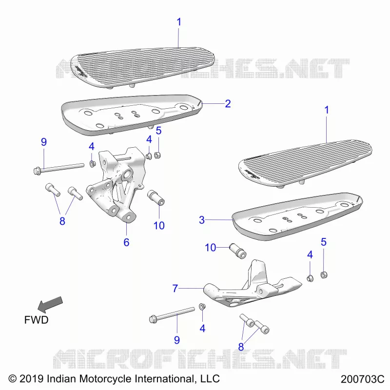 CHASSIS, FLOORBOARD, DRIVER