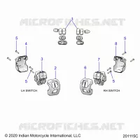 ELECTRICAL, SWITCH CONTROLS, LH/RH