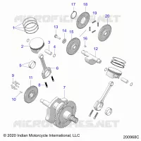 ENGINE, PISTON AND CRANKSHAFT