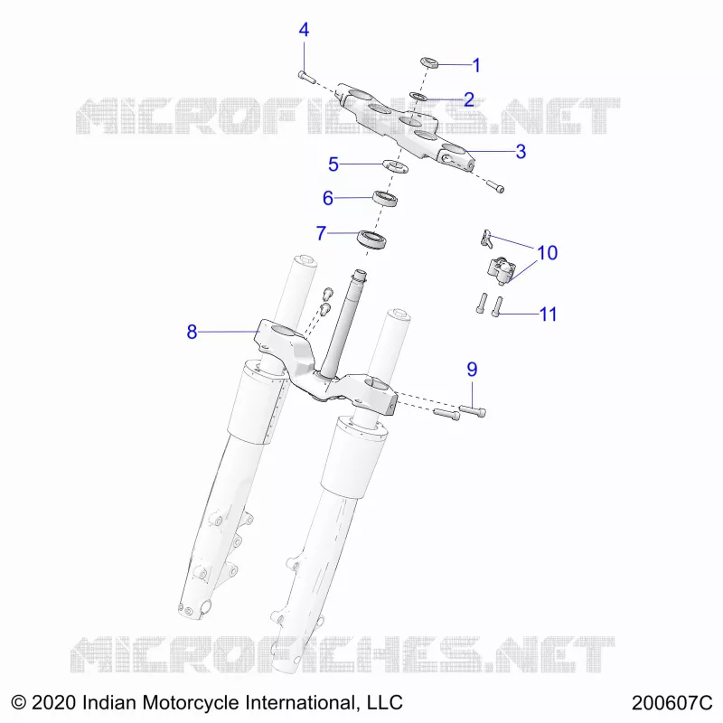 UPPER AND LOWER STEERING CLAMPS