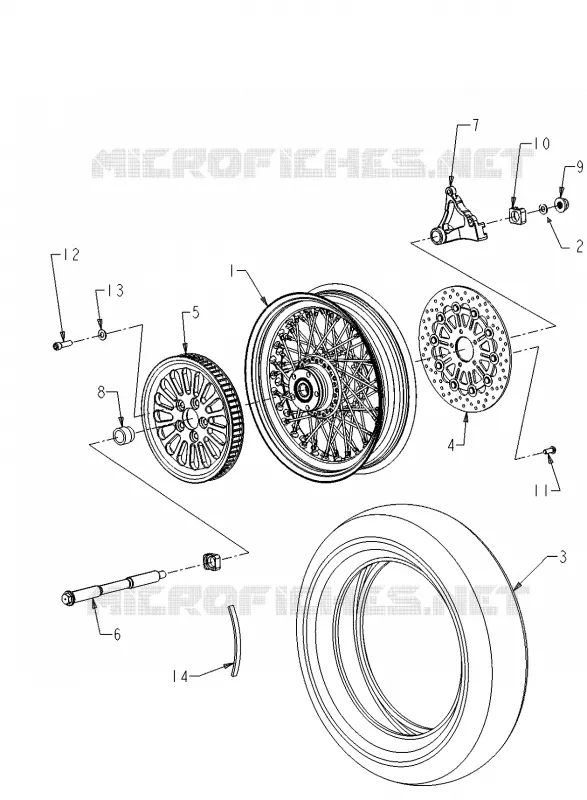 REAR WHEEL ASSEMBLY