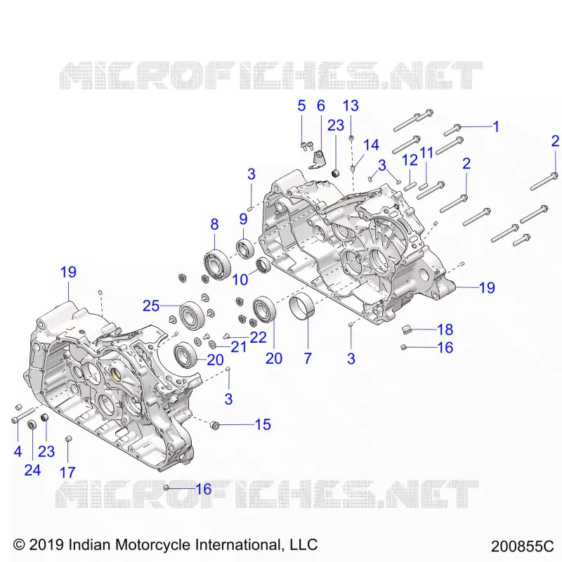 ENGINE, CASE ASM.