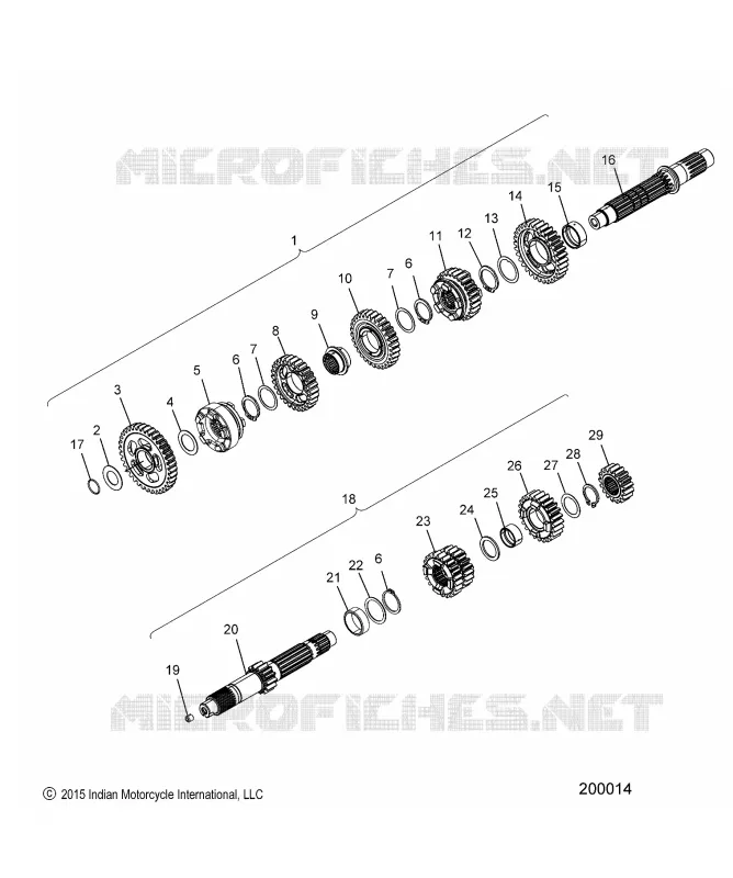 DRIVE TRAIN, INPUT/OUTPUT SHAFT ASM.