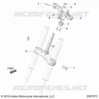 UPPER AND LOWER STEERING CLAMPS