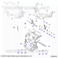 FAIRING ASM, WINDSHIELD MOUNT